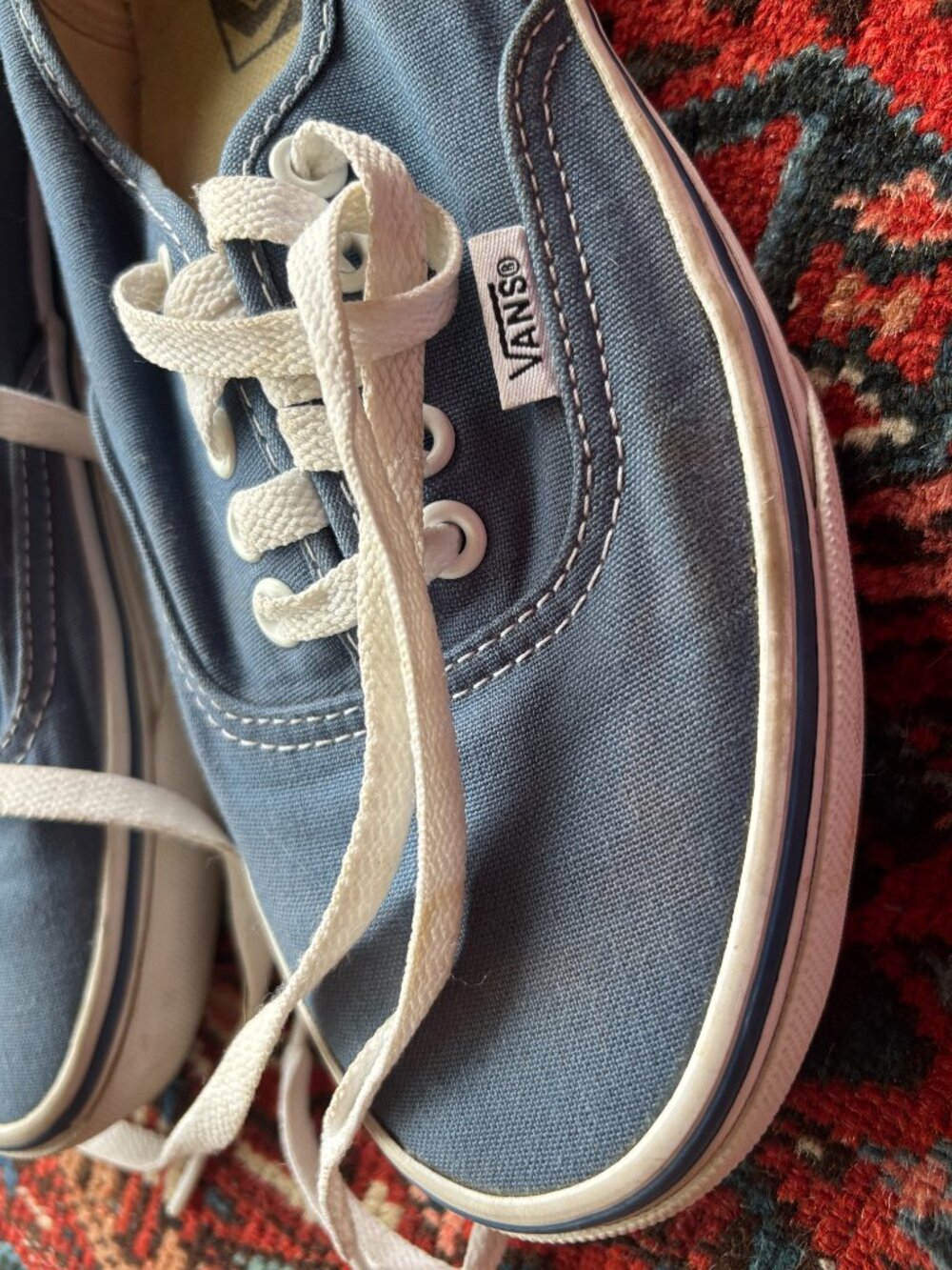 Old Skool Classic Blue Vans - Picture 2 of 6